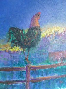 Rooster at Dawn